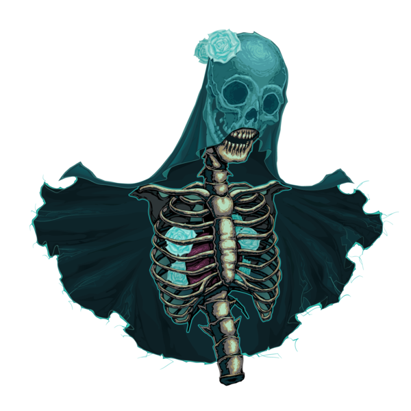 Transparent Horror Skull Horror Fiction Outerwear Skeleton for Halloween