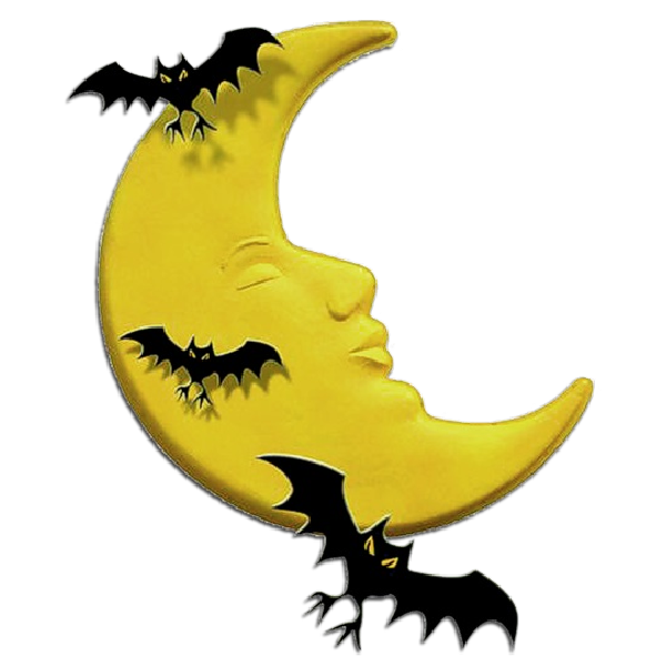Transparent Youtube Halloween Moon Eagle Yellow for Halloween