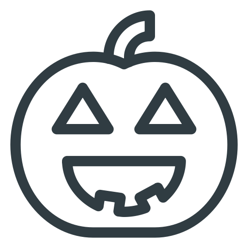 Transparent Halloween Ghost Pumpkin Line Area for Halloween