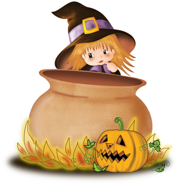 Transparent Halloween Witchcraft Cartoon Pumpkin Calabaza for Halloween
