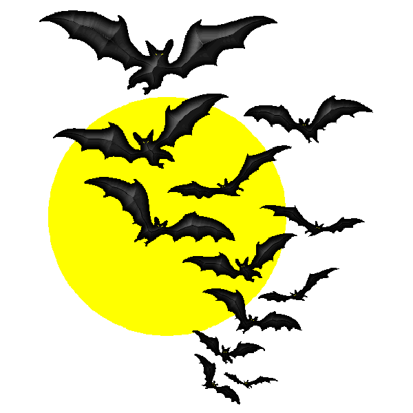 Transparent Haunted House Drawing Halloween Bat Leaf for Halloween