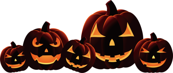Transparent Halloween Horror Jacko Lantern Pumpkin Calabaza Halloween for Halloween