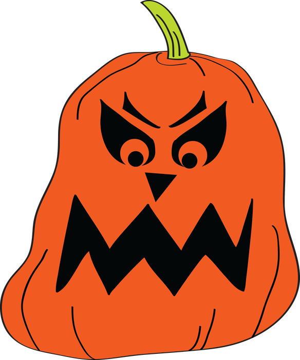 Transparent Calabaza Pumpkin Cartoon Orange for Halloween