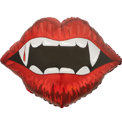 Transparent Count Dracula Vampire Balloon Textile Lip for Halloween