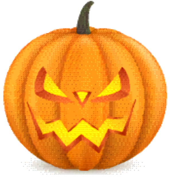Transparent Jackolantern Gourd Pumpkin Calabaza for Halloween
