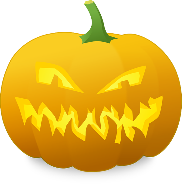 Transparent Halloween Candle Pumpkin Calabaza for Halloween
