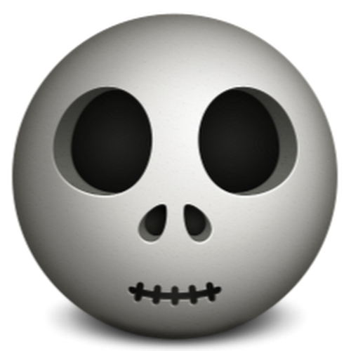 Transparent Ghost Avatar Emoticon Skull Symbol for Halloween