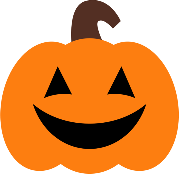 Transparent Halloween Jackolantern Pumpkin Calabaza for Halloween