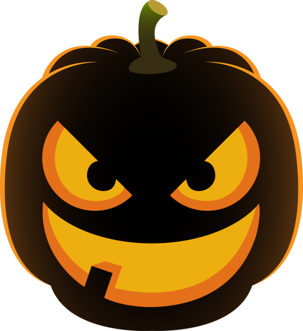 Transparent Jackolantern Halloween Pumpkin Calabaza for Halloween
