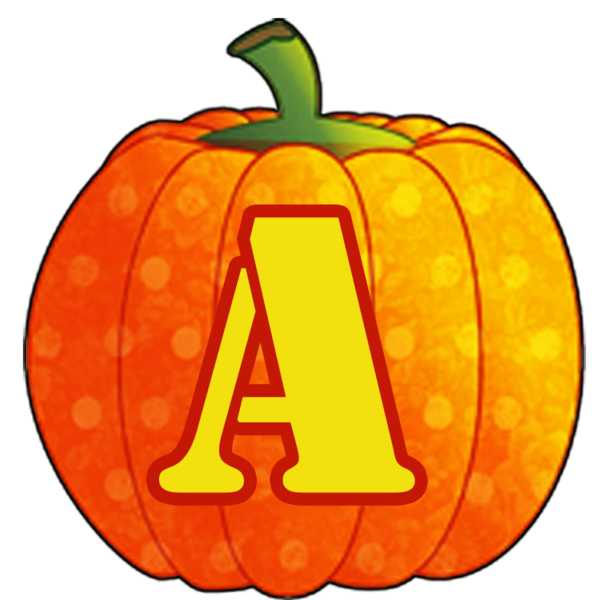 Transparent Jackolantern Halloween Pumpkins Alphabet Calabaza Pumpkin for Halloween