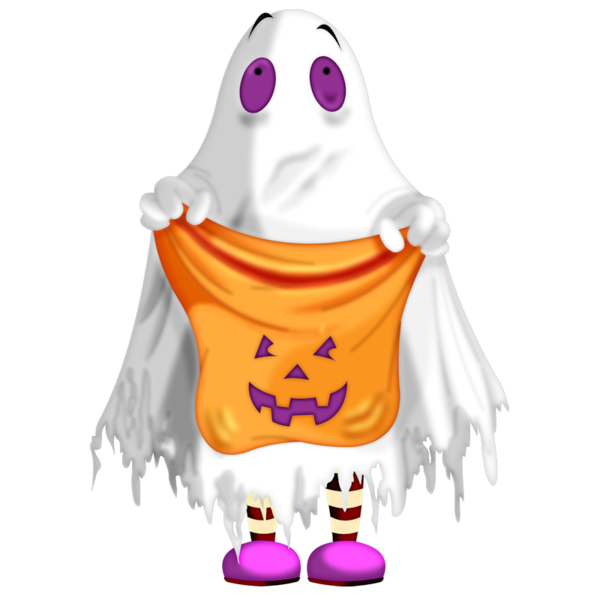 Transparent Ghost Blog Halloween Purple for Halloween