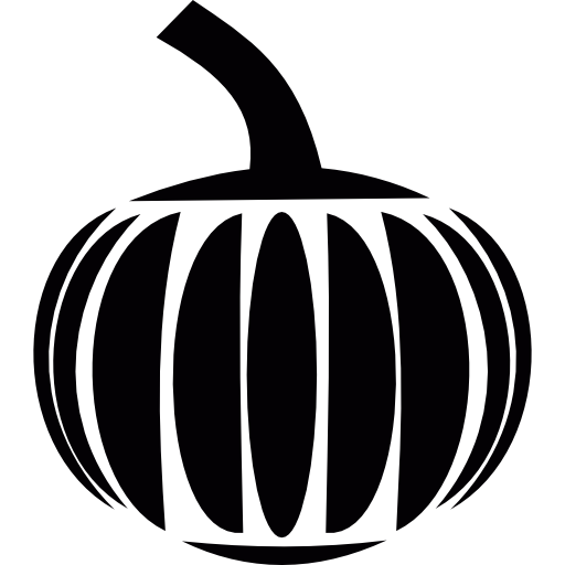 Transparent Pumpkin Halloween Fruit Black And White Line for Halloween
