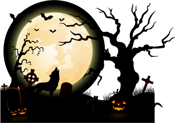 Transparent Halloween Jack O Lantern Pumpkin Silhouette Font for Halloween