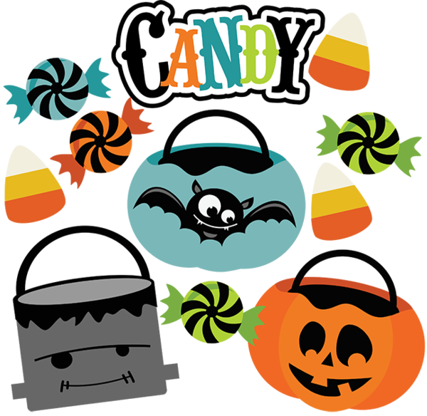 Transparent Candy Corn Halloween Scrapbooking Line for Halloween
