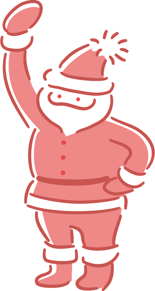 Transparent christmas Cartoon Santa claus for santa for Christmas
