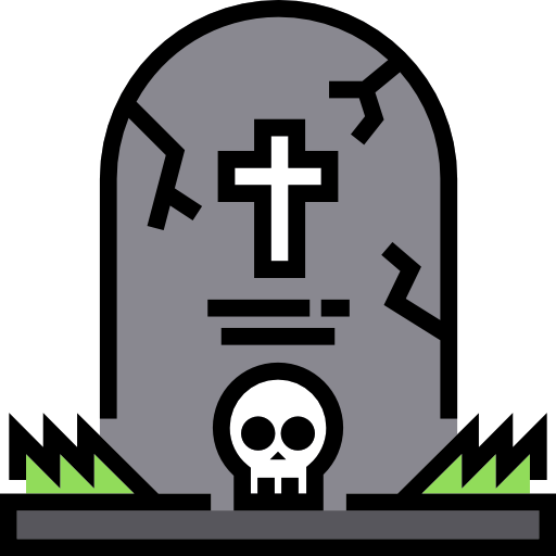 Transparent Cemetery Halloween Headstone Symbol Logo for Halloween