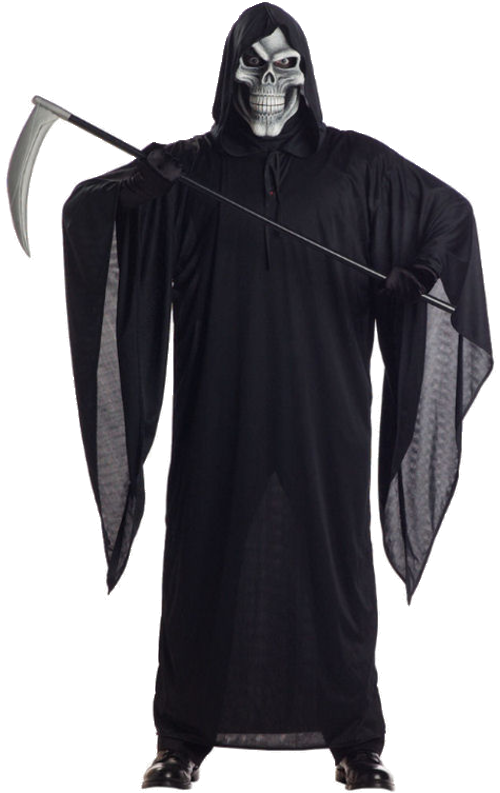 Transparent Death Robe Costume Party Black Outerwear for Halloween
