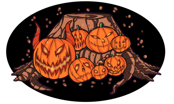 Transparent Drum Drumhead Pumpkin Halloween for Halloween