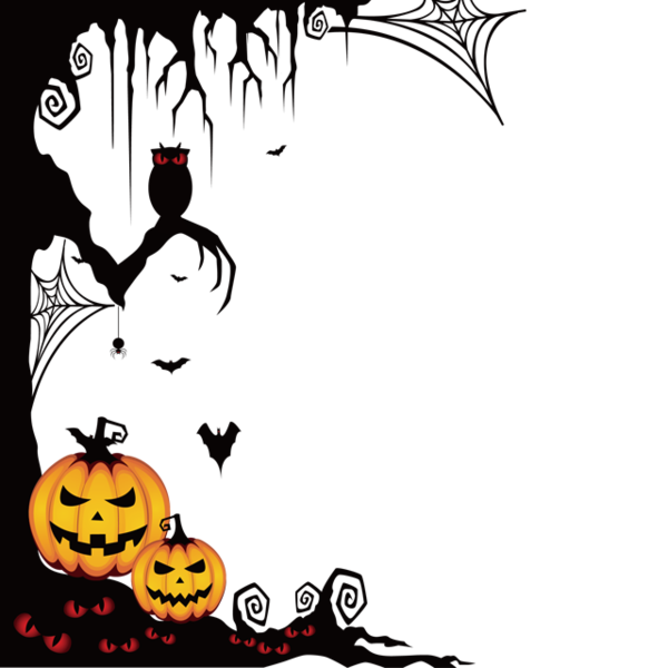 Transparent Halloween Spider Web Pumpkin Visual Arts Line for Halloween