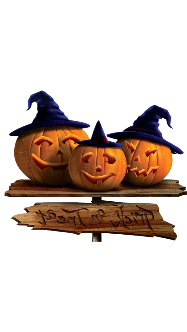 Transparent Halloween Trick Or Treating Pumpkin for Halloween