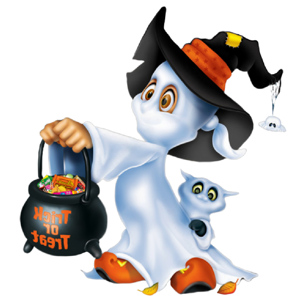 Transparent Halloween Witch Image Ghost Flightless Bird Penguin for Halloween