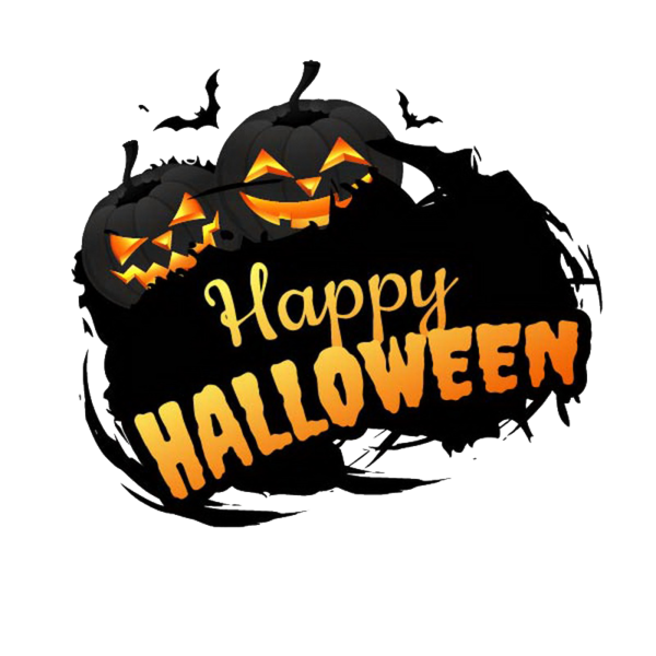 Transparent Halloween Pumpkin Jack O Lantern Text for Halloween