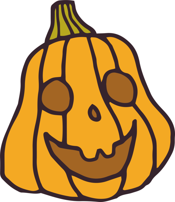 Transparent Pumpkin Calabaza Jack O Lantern Food for Halloween