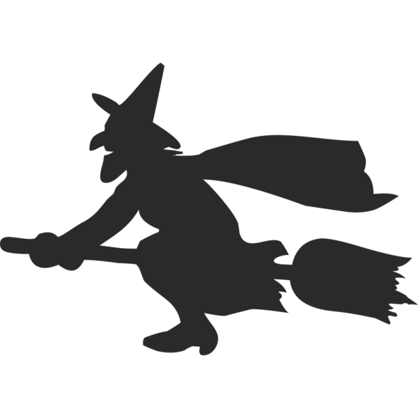 Transparent Silhouette Witchcraft Ghost Black Black And White for Halloween