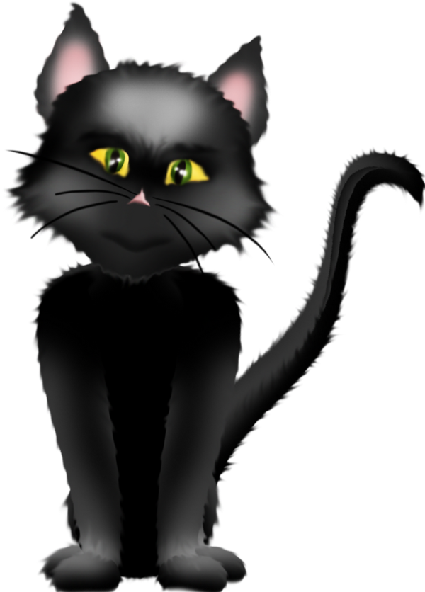 Transparent Cat Halloween Black Cat Snout Kitten for Halloween