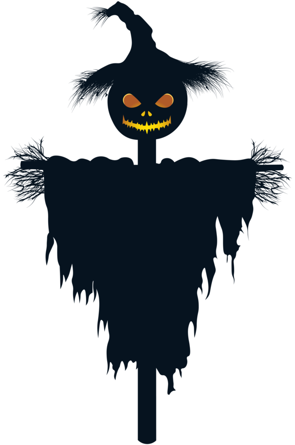 Transparent Halloween Scarecrow Jack O Lantern Pattern Font for Halloween