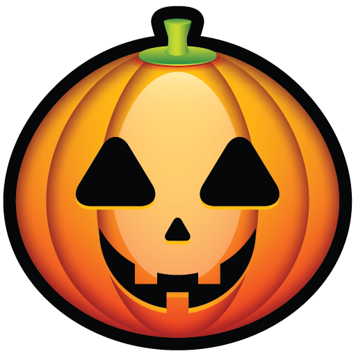 Transparent Halloween Emoticon Carving Pumpkin Jack O Lantern for Halloween