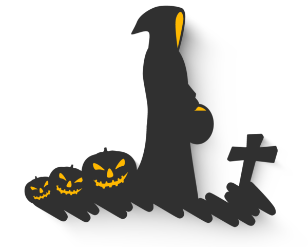 Transparent Halloween Ghost Jackolantern Bird Penguin for Halloween