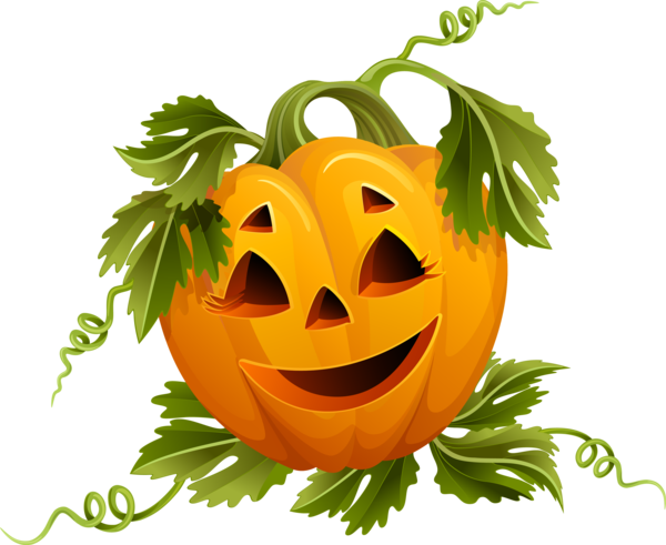 Transparent Pumpkin Halloween Jacko'lantern Fruit Vegetable for Halloween