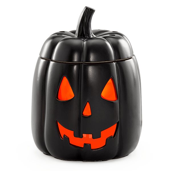 Transparent Scentsy Candle Oil Warmers Candle Orange Pumpkin for Halloween