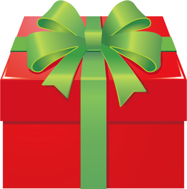 Transparent christmas Present Green Gift wrapping for christmas gift for Christmas