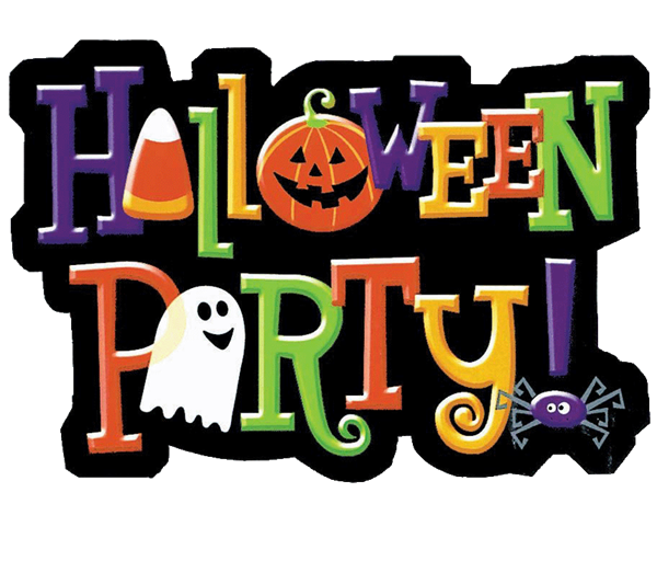 Transparent Halloween Party Costume Text Orange for Halloween