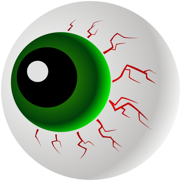 Transparent Light Eye Human Eye Green for Halloween