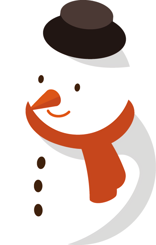 Transparent christmas Snowman Nose Cartoon for snowman for Christmas