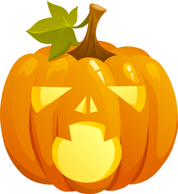 Transparent Halloween Jacko Lantern Pumpkin Gourd Winter Squash for Halloween
