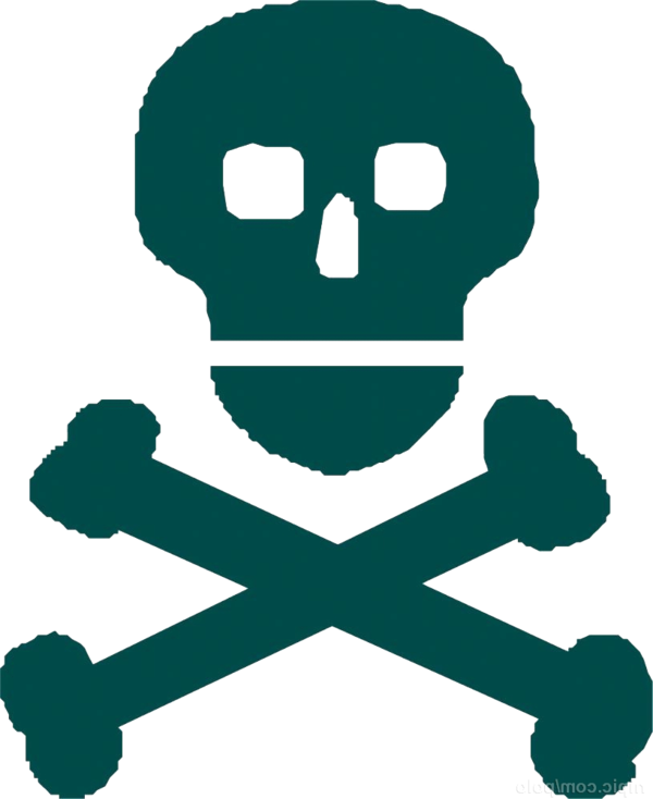 Transparent Skull Skull And Crossbones Symbol Joint for Halloween