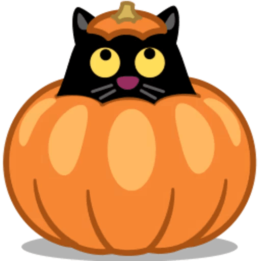 Transparent Cat Pumpkin Jacko Lantern Whiskers Owl for Halloween