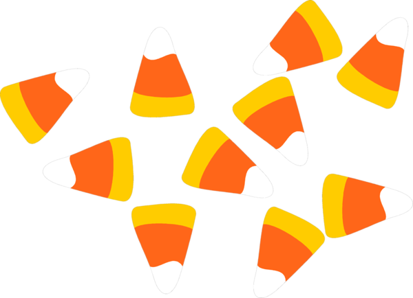 Transparent Candy Corn Maize Candy Yellow Orange for Halloween