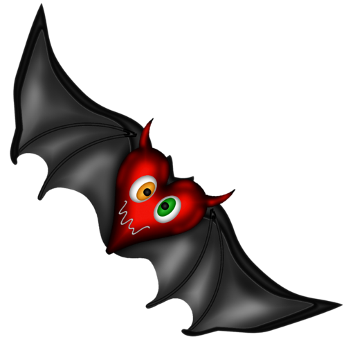 Transparent Bat Cartoon Drawing Wing for Halloween