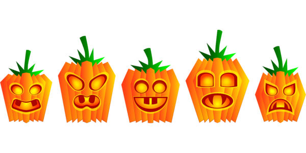 Transparent Pumpkin Halloween Jackolantern Vegetarian Food Food for Halloween