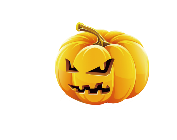 Transparent Jackolantern Halloween Lantern Calabaza Yellow for Halloween
