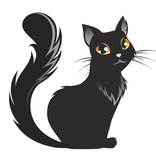 Transparent Cat Tiger Halloween Paw Black Cat for Halloween