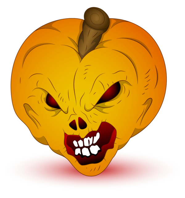 Transparent Pumpkin Jack O Lantern Halloween Heart Head for Halloween