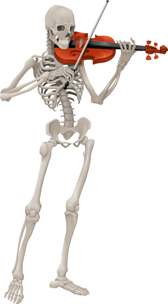 Transparent Skeleton Animation Joint for Halloween