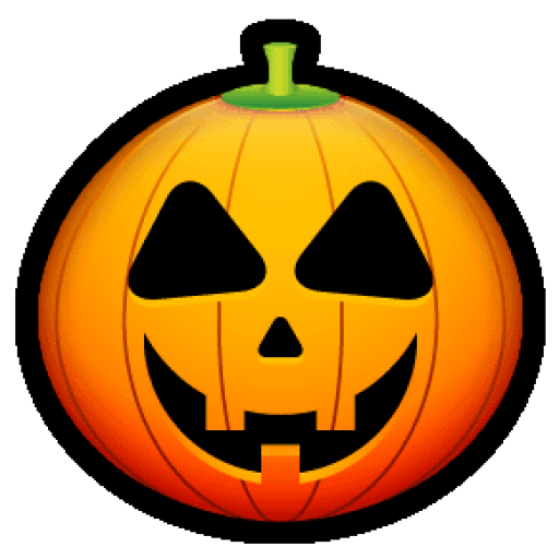 Transparent Jacko Lantern Halloween Emoticon Calabaza Smiley for Halloween