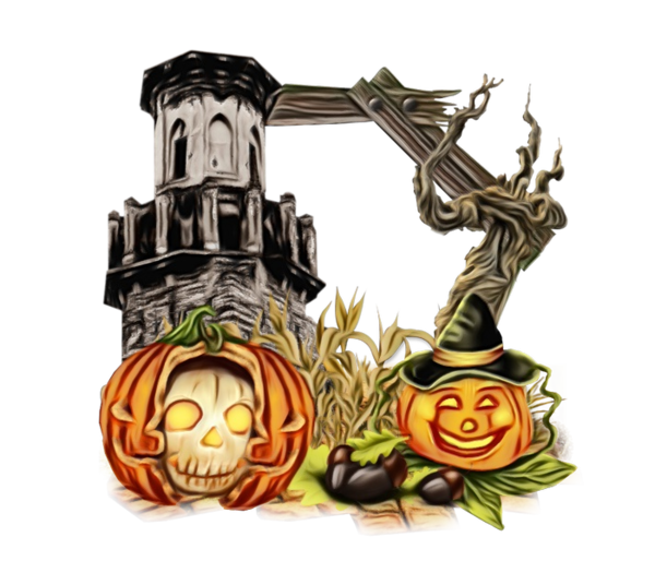 Transparent Pumpkin Halloween Plant for Halloween